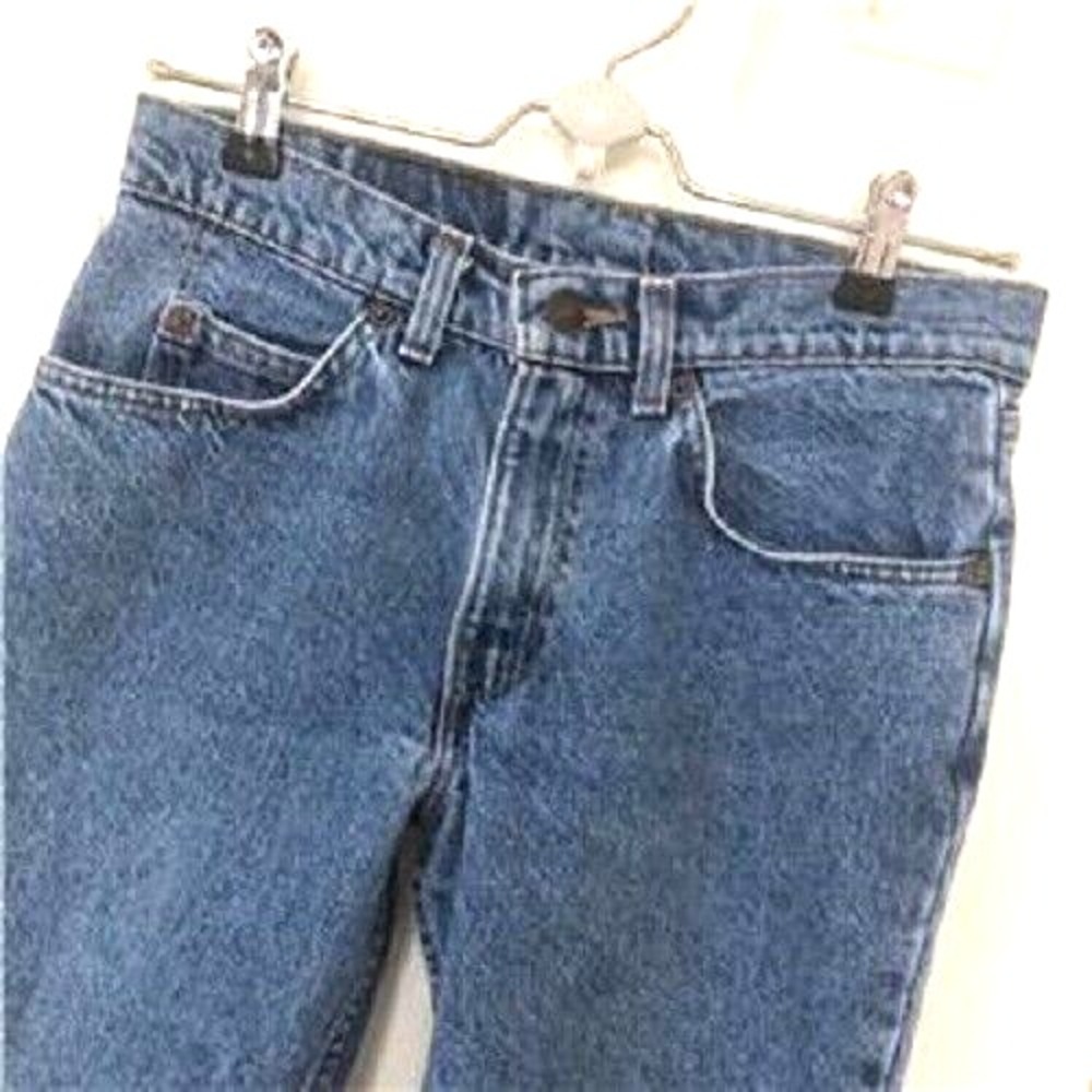 Vintage Levis Jeans 506 Orange‎ Tab Husky USA Straight Mens 30 Boys 29 x 23.5 29
